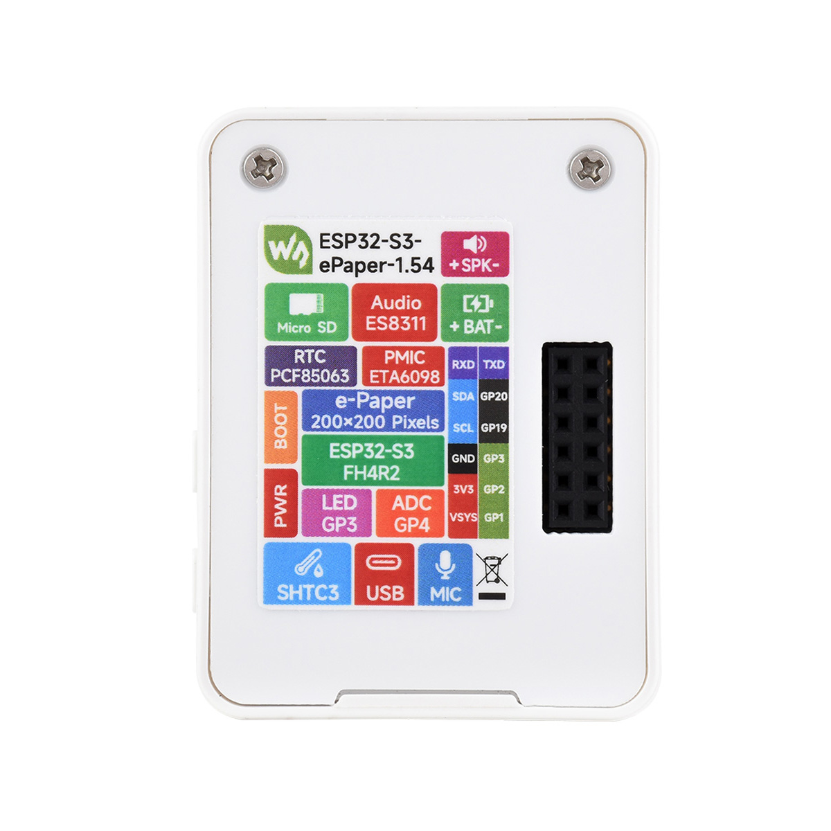 Waveshare ESP32-S3 1,54 inch e - Display Epaper 2.9 recensie en prijs